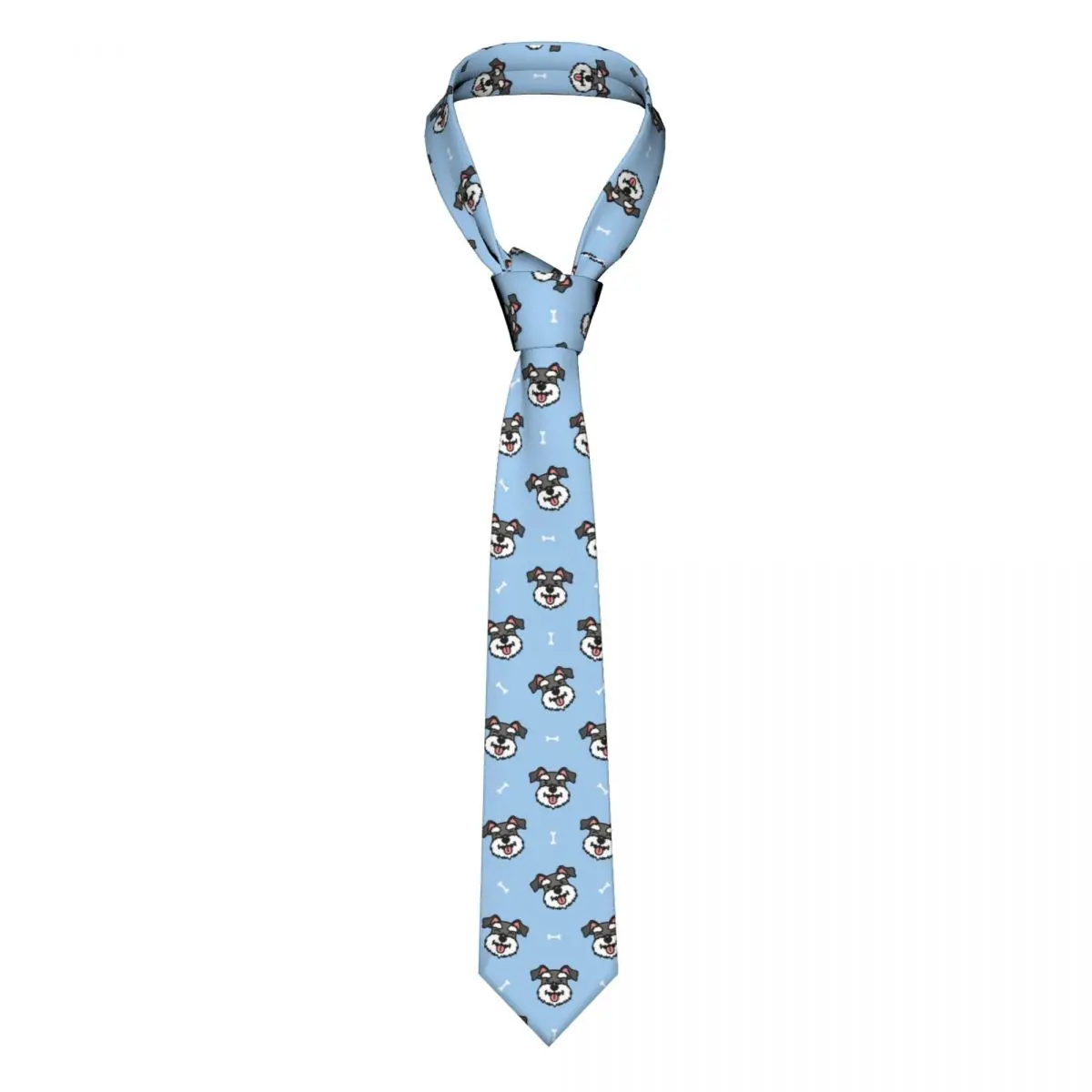 

Cute Schnauzer Dog Unisex Neckties Polyester 8 cm Gift for Animal Dog Lover Neck Ties for Men Suits Accessories Cravat Business