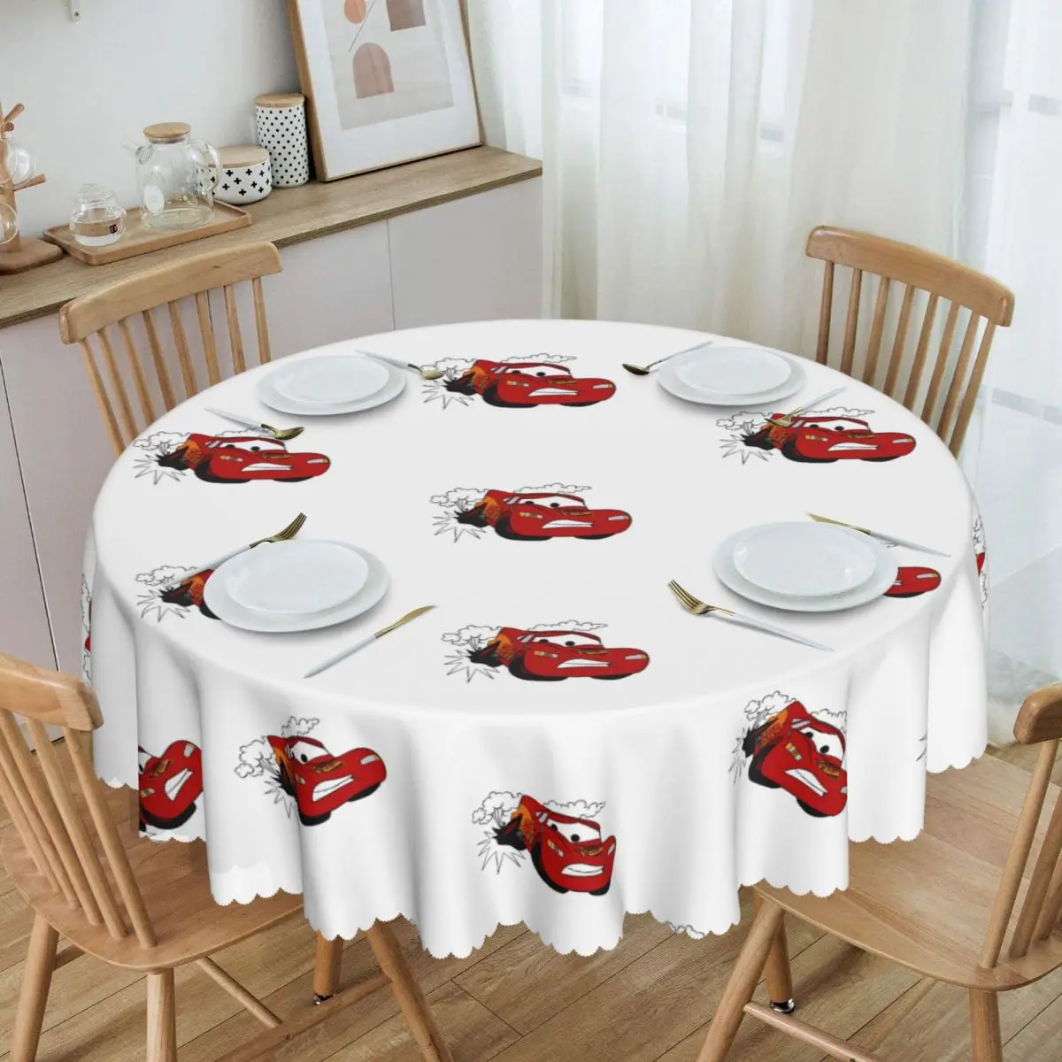 

Скатерть Молния Маккуин круглая маслостойкая, 60 дюймов