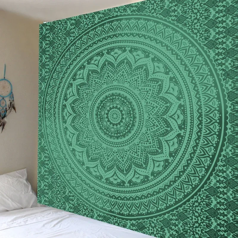 Indian Mandala Tapestry Wall Hanging Sandy Beach Throw Rug Blanket Camping Tent Travel Mattress Bohemian Sleeping Pad Tapestries