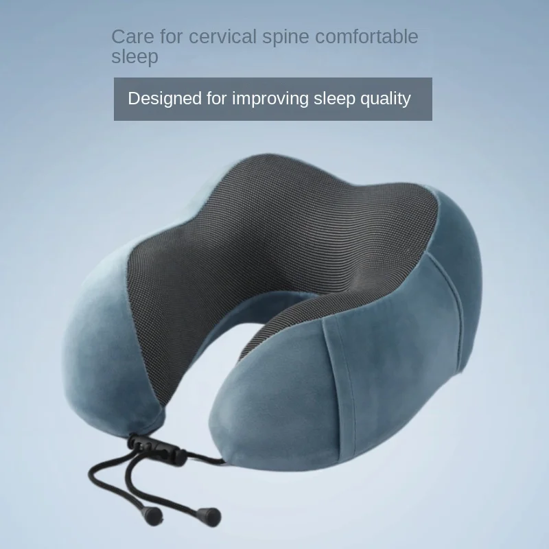 Description Picture 5 of itemU Travel Memory Cotton Pillow Neck Motor Cars And Aeroplanes Nap Magnetic Fabric Ushaped