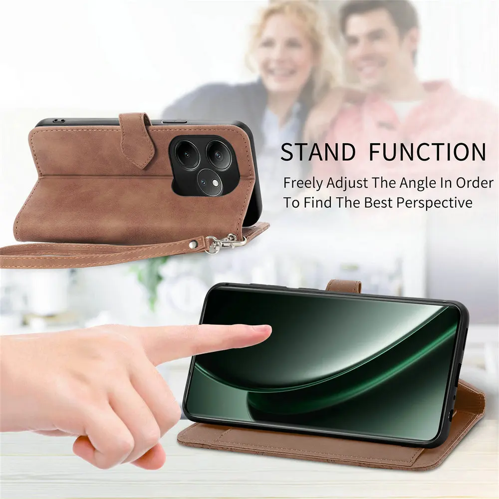 Leather Zipper Wallet Phone Case with 360-Degree Protection