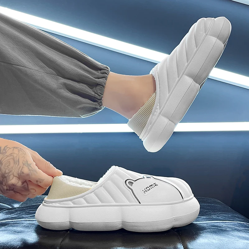 Brand Snow Boots ladies 2022 new winter Cotton slippers Plush thicken cotton shoes warm Indoor Cotton waterproof Women's Boots