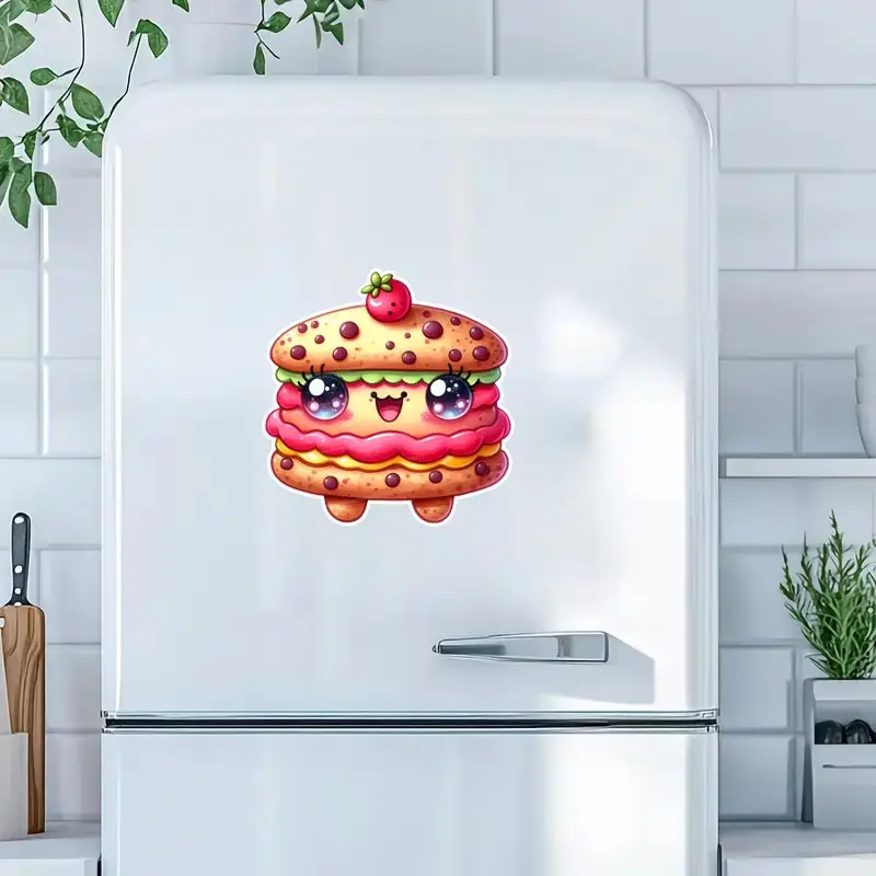 Kawaii Food Sticker Wall Stickers Kitchen Decoration Dining Room Living Room Cabinet Refrigerator Home Decoration Stickers M1137