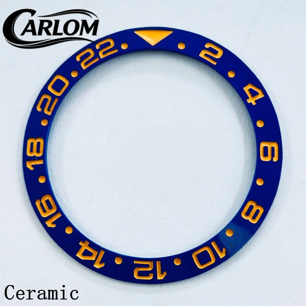 Black Blue Green Gray Ceramic Aluminium Sloping Bezel Insert