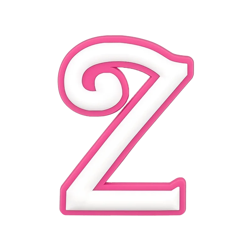 1pcs Pink White Roman Alphabet Charms For Beach Bag Accessories Latin Alphabet Beach Tote Bag Accessories