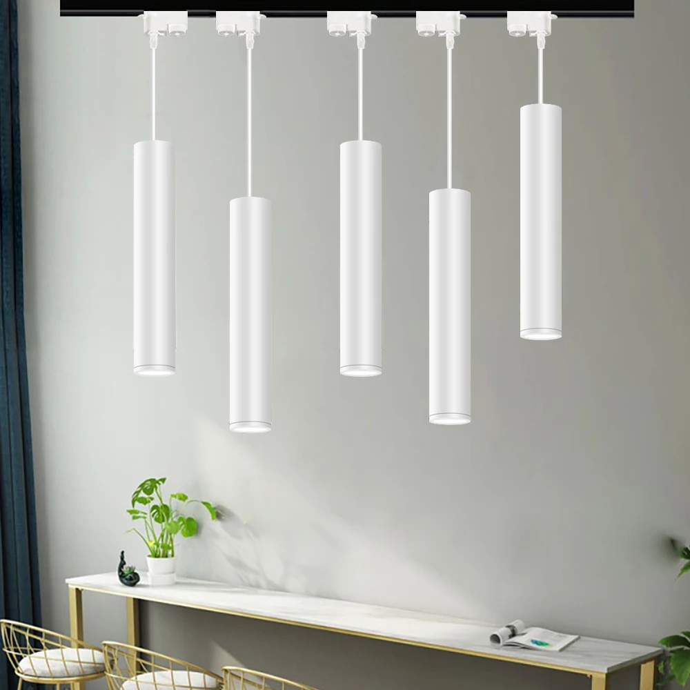 LED-Schienen licht Lampe Aluminium Deckens chiene Schienen beleuchtung  Scheinwerfer Schienen strahler Küchen insel Esszimmer Shop Bar Anhänger