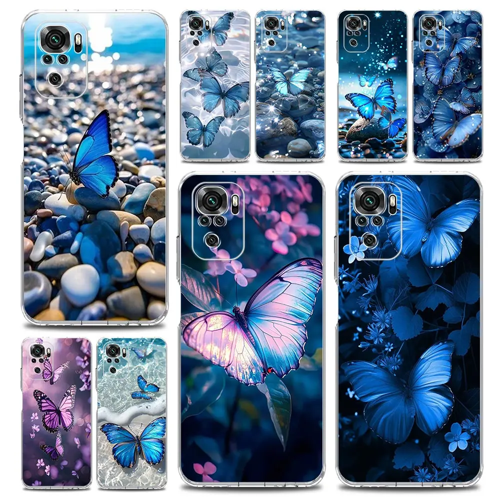 Clear Soft TPU Phone Case with Butterfly Design