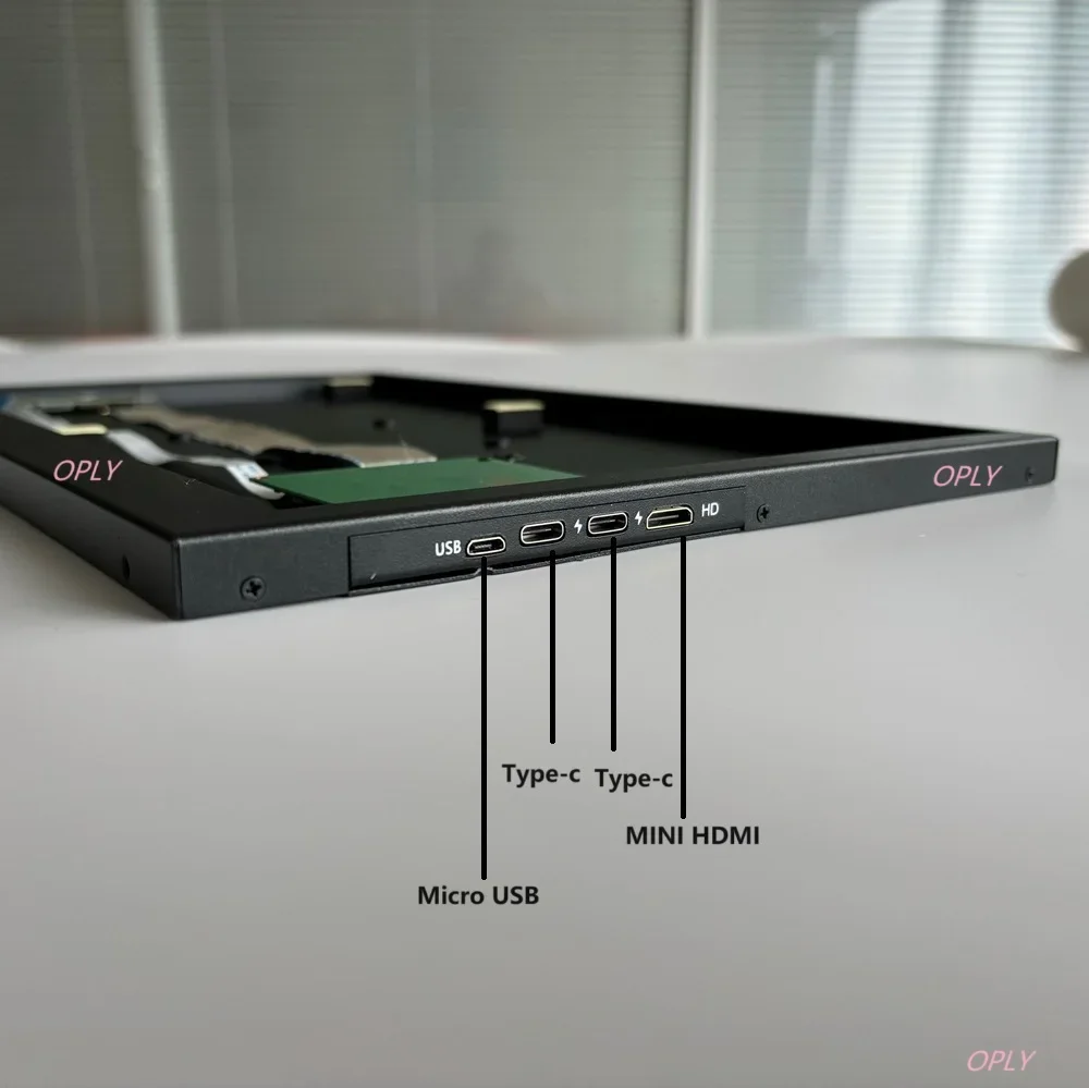 컨트롤러 보드 2 Type-c 미니 HDMI 호환 마이크로 USB EDP(NE160WUM-N61/62/63 14인치 1920x1080 LED용 초강력 금속 케이스 포함)