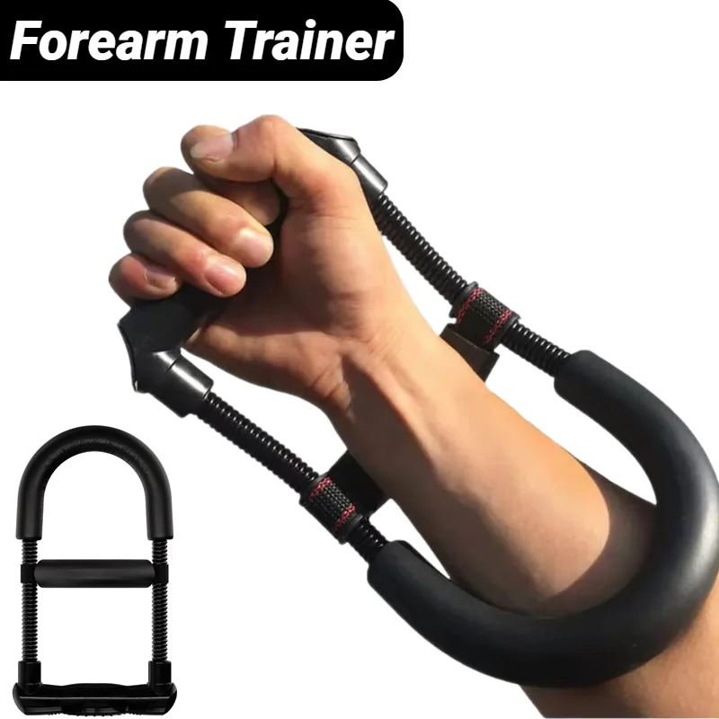 Forearm Exerciser Adjustable Arm Trainer Hand Wrist Exercises Force Power Strengthener Fitness Equipment Grips Workout Training