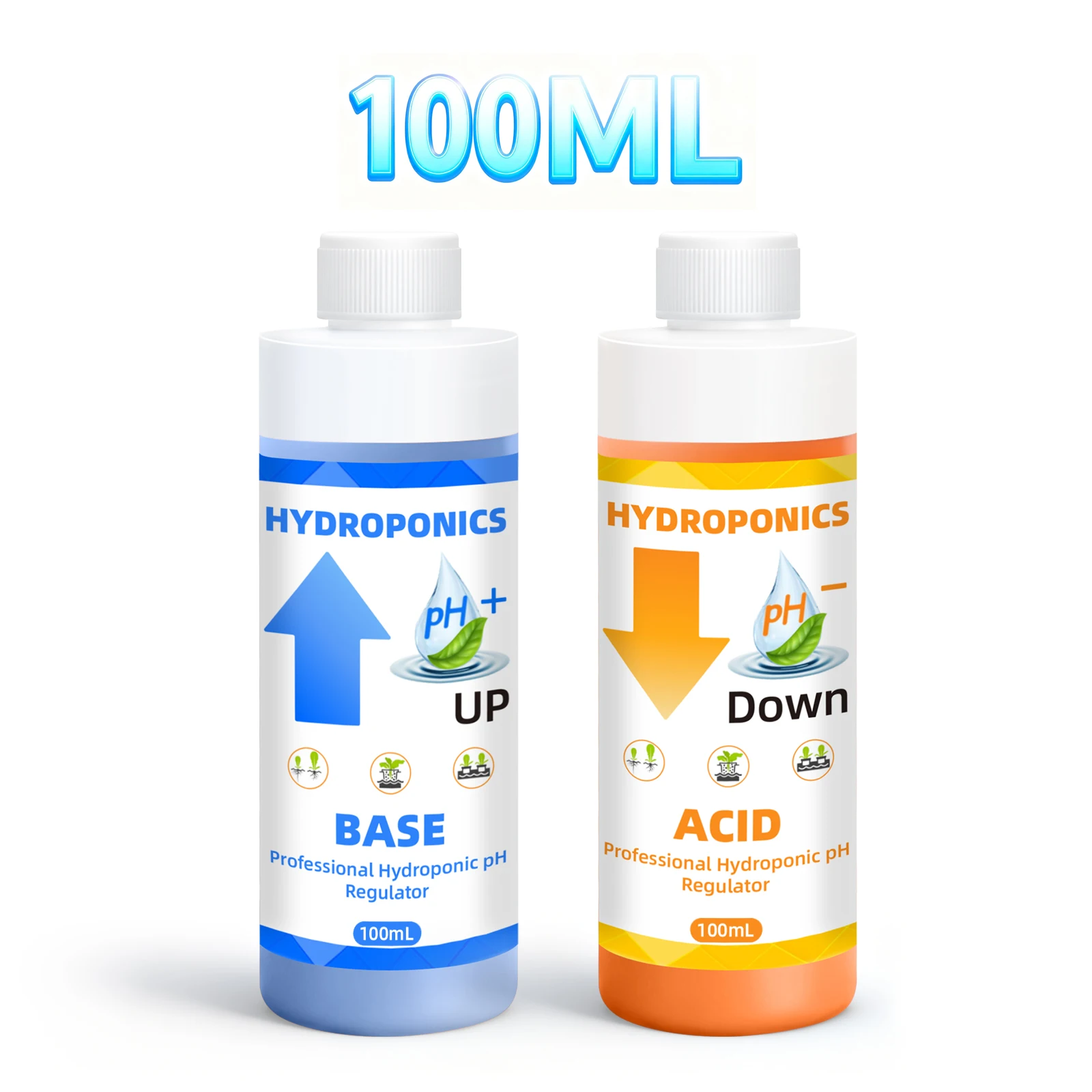 Yieryi הידרופוני pH למעלה למטה נוזלי חומצה בסיס תמיכה PH מאיזון מים מתקן תזונתי לצמחי גינה