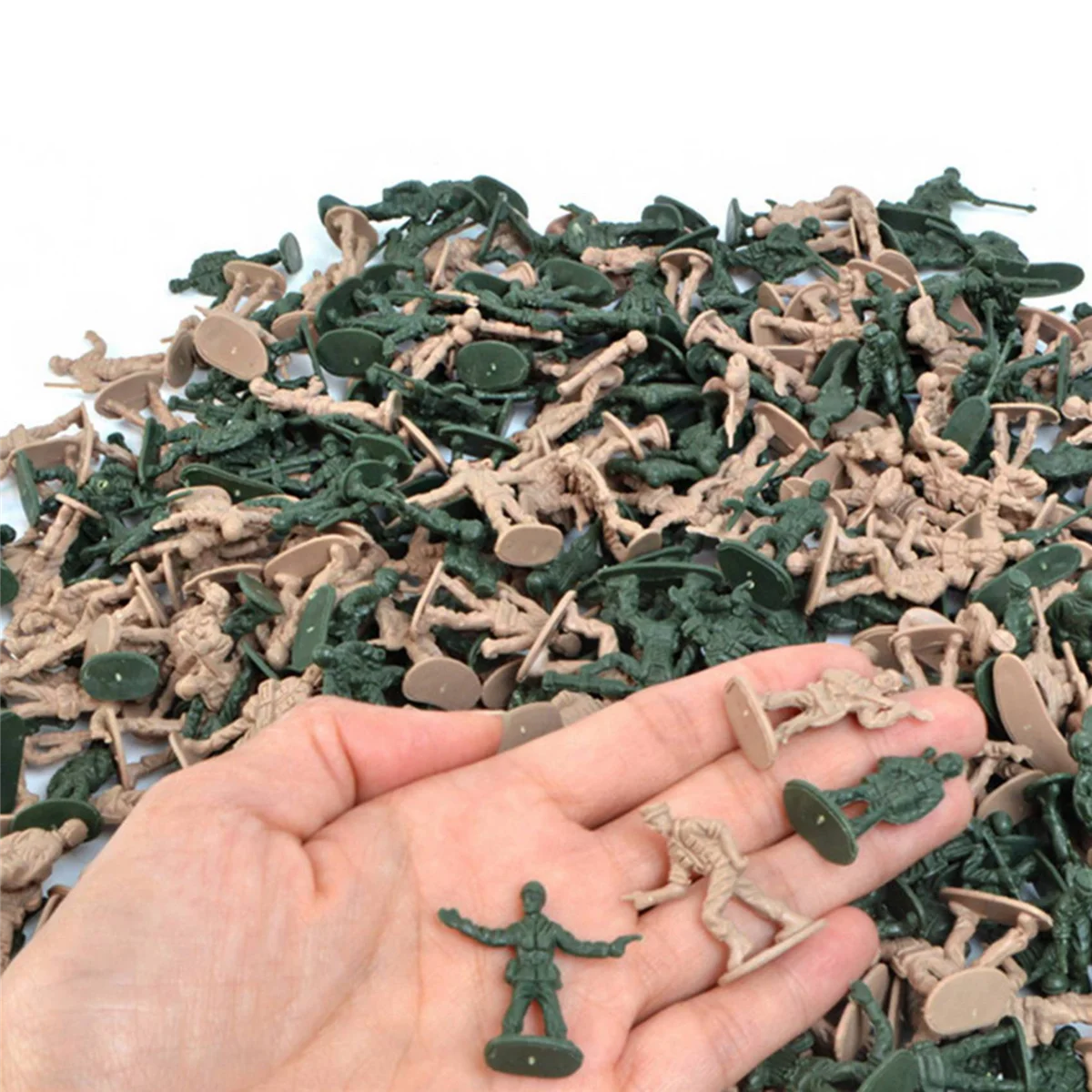 BAAU 720Pcs 1/72 DIY Simulation Plastic Soldiers Figurine Figures Model Mini Figures Sand Table Accessories