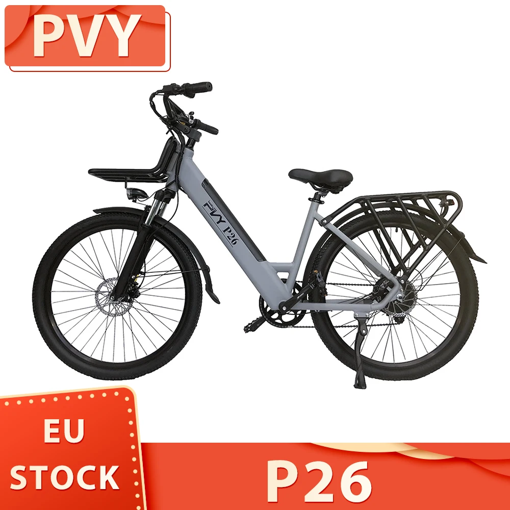 Pvy P26 Bici Elettrica 27.5 Pollici Pneumatici 750W Motore E-Bike 48V 11.6Ah Batteria Ebike 100Km Gamma Massima Freno Idraulico Display Lcd