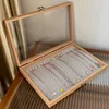 1PC Glass Lid Jewelry Box With 20 Hooks, Stackable Necklace Storage Case, Bracelet And Choker Chain Display Organizer 3