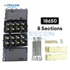 6X 8X 21700 18650 High Capacity High Current Pure Copper Post DIY Lithium Battery Holder Solderless Energy Storage Bracket 5