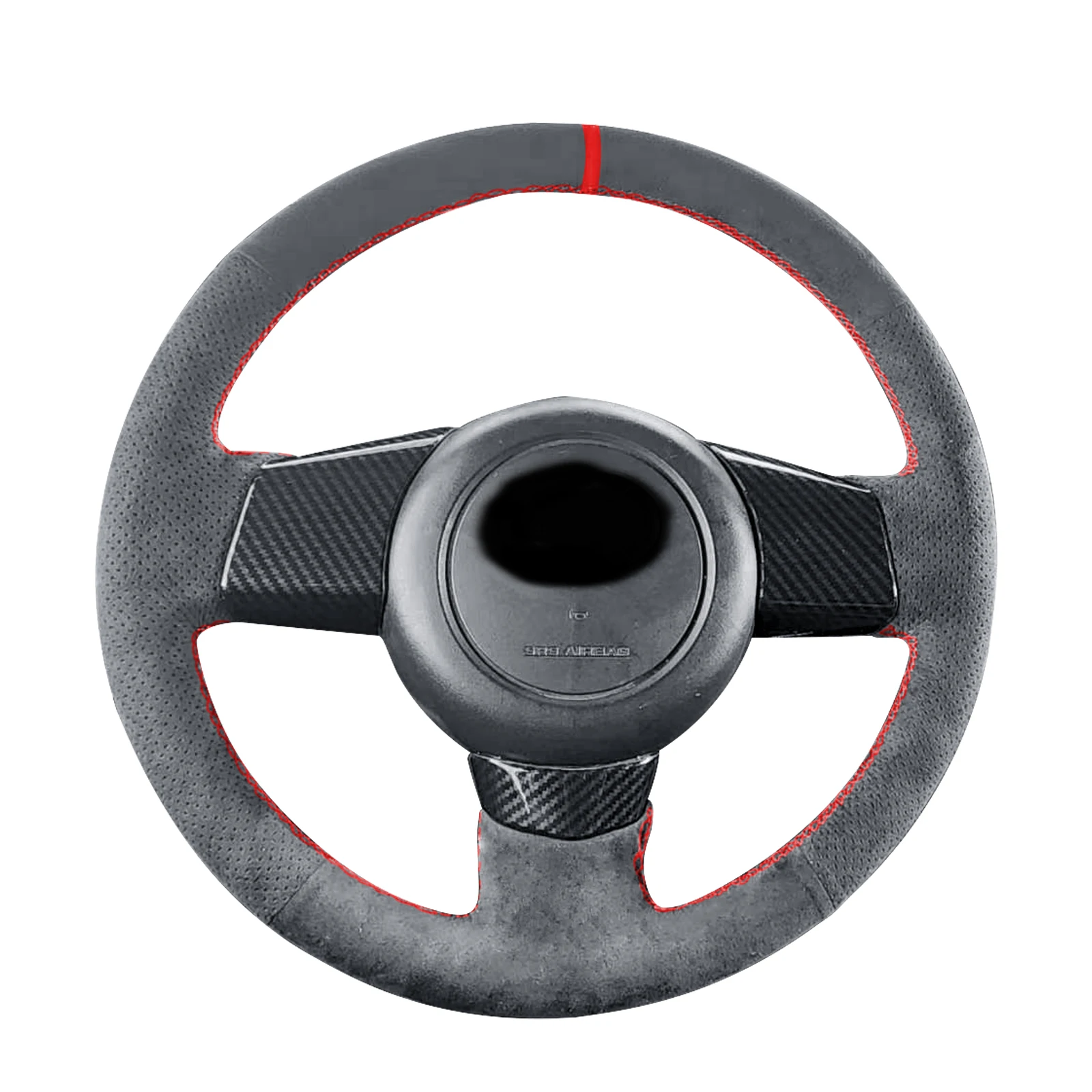 

Alfanxi Hand Stitch Alcantara Steering Wheel Cover Compatible with Toyota RAV Yaris Urban Cruiser Passo Sette Vanguard IST