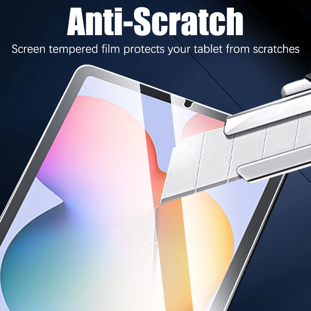 2 Pcs HD Scratch Proof Screen Protector Tempered Glass For Samsung Galaxy Tab S6 Lite 10.4 2024 2020 2022 Screen Protector Film 6