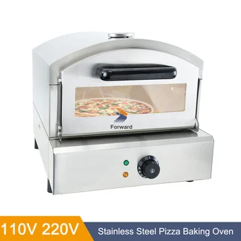 Forno elettrico per pizza Macchina da forno commerciale Baker 12 pollici 350 gradi Macchina per pane tostato Biscotti Torta fatta in casa Torta di zucca 1