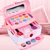 Children Girl Princess Makeup Cosmetics Game Box Makeup Toys Set Lipstick Eyeshadow Safe Children Non Toxic Toy Birthday Present 3