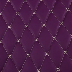 Luxurious Thick Artificial PU Leather Fabric (Purple)