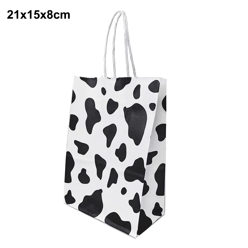 10-50 Stück Kuh-Print Ballons, Pappbecher, Strohhalme, Popcornboxen, Geschenkboxen, Servierplatten für Kinder-Geburtstagsfeiern im Bauernhof-Stil, Babyparty-Zubehör – Detail 4
