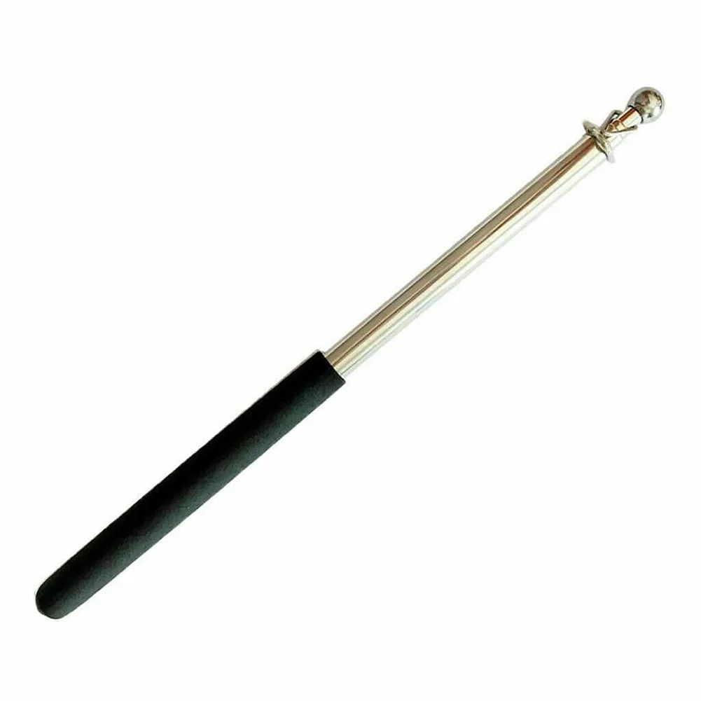 Flag Pole Attachments 1.6M Telescopic Stainless Steel Flagpole For Banner Flag Collapsible Portable Extendable