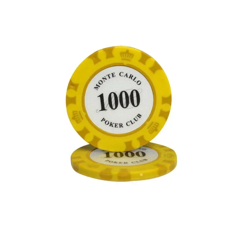 10pcs Metal Entertain Coins Dollar Monte Carlo Chips Poker Club Accessories Clay Poker Chip Set Casino Coins 40x3.3mm poker chips
