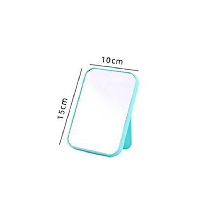 Small Folding Makeup Mirror Portable Makeup Mirror Student Dormitory Desktop Desktop Small Square Mirrors makeup mirror