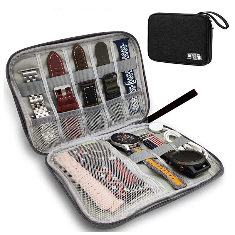 Band boxes For Apple watch strap storage bag watch case organizer smart Wrist strap travel Portable storage bag