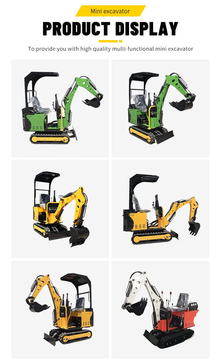 Kostenloser Versand Mini-Bagger mit EPA-Motor 0,8 Tonnen Raupenbagger Mikro-Bagger 1 Tonne 1,2 Tonnen Mini-Kleinbagger zum Verkauf – Detail 5