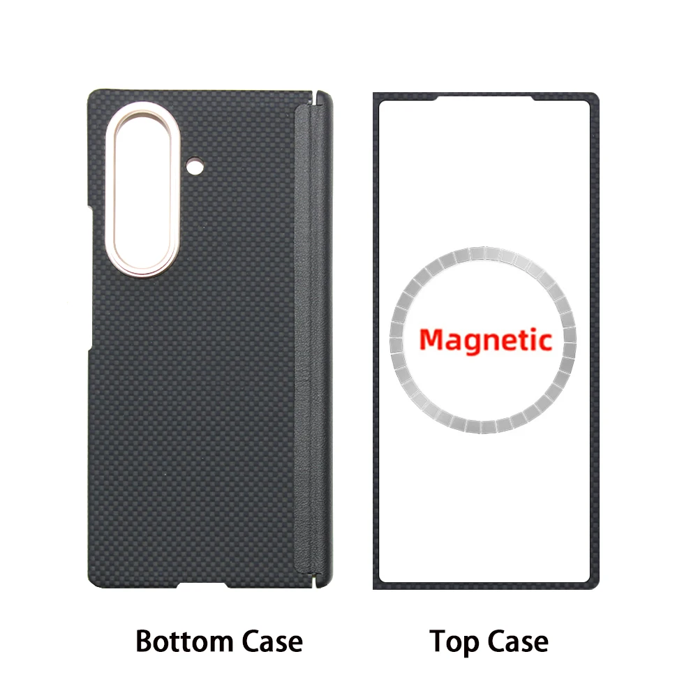 Sleek Carbon Fiber Magnetic Phone Case - Ultra-Thin Aramid Protection