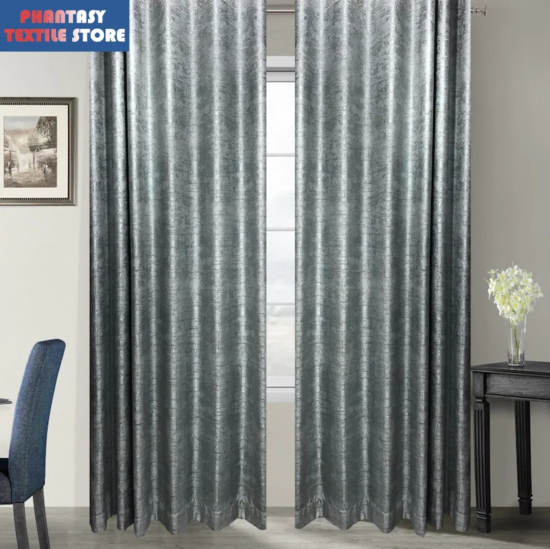 

Curtains for Living Dining Room Bedroom Chinese Style Glossy High Precision Nordic Geometry Light Luxury