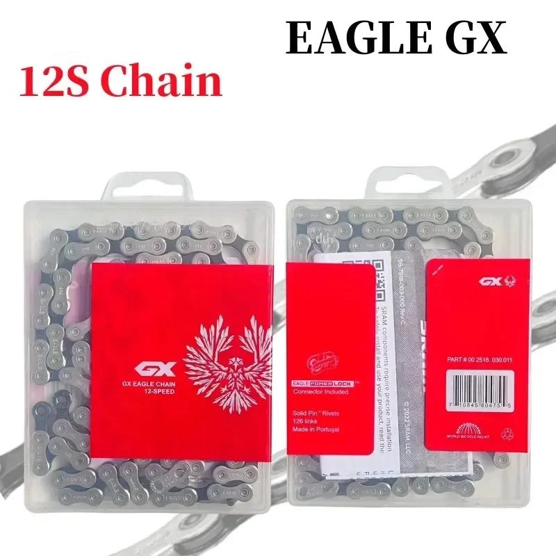 12 Speed Power Chain for Mountain Bike Silvery Color 12S GX Bicycle Bike Chain 12V 126L for MTB Parts