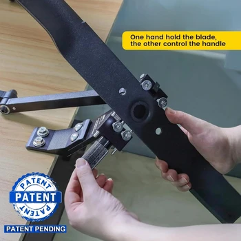 Lawn Mower Blade Sharpener 15°–45° Adjustable with Ball Bearing Handle 1