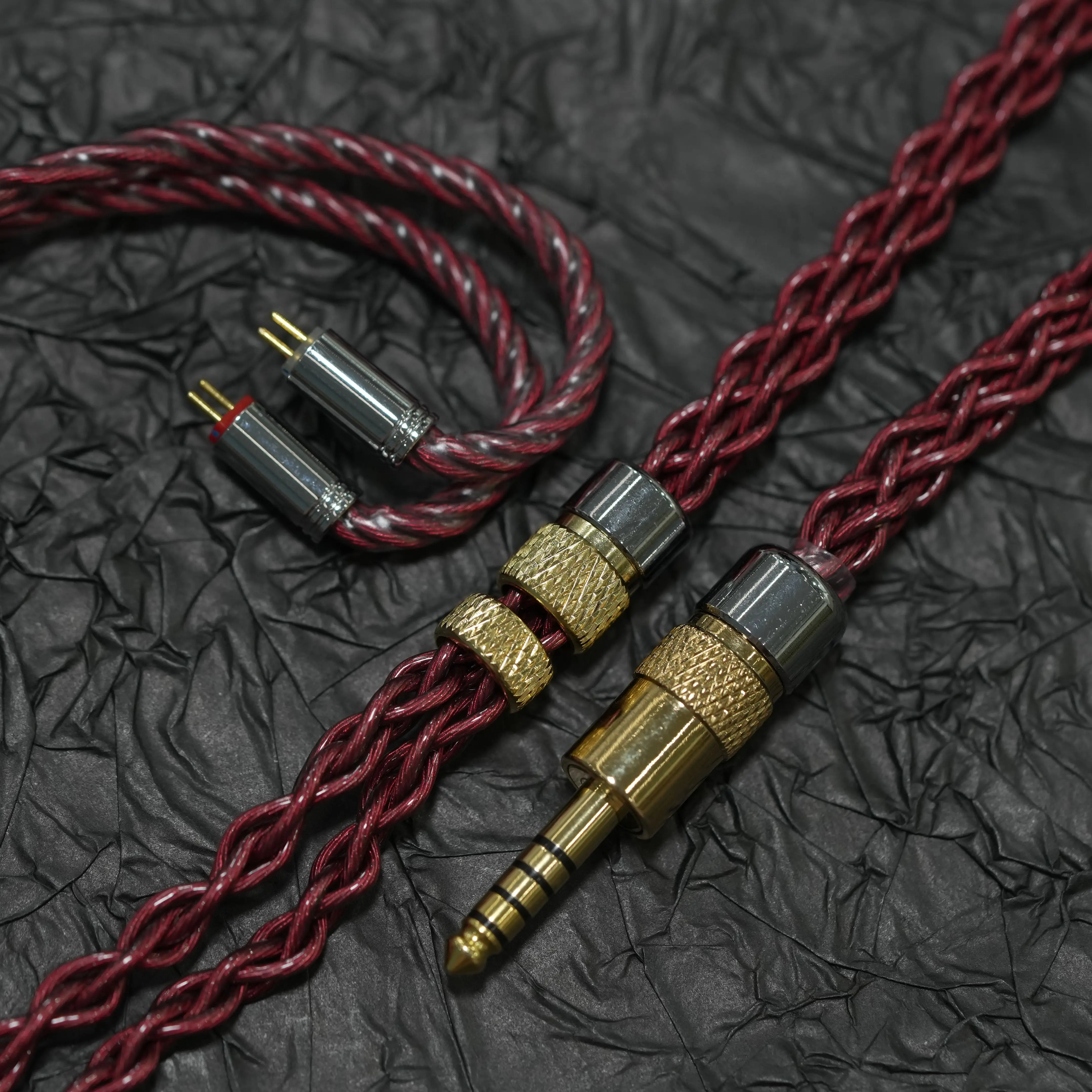 ZiSin -50 7N OCC + 合金銅インイヤーイヤホンアップグレードケーブル