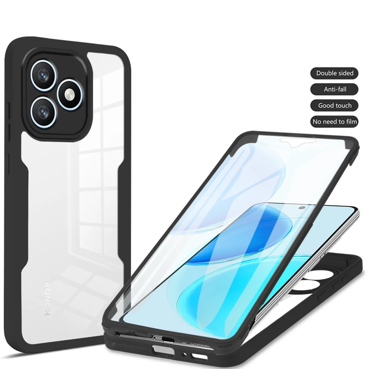 Ultra-Durable Full Body Protective Phone Case with 360° Double-Sided Coverage