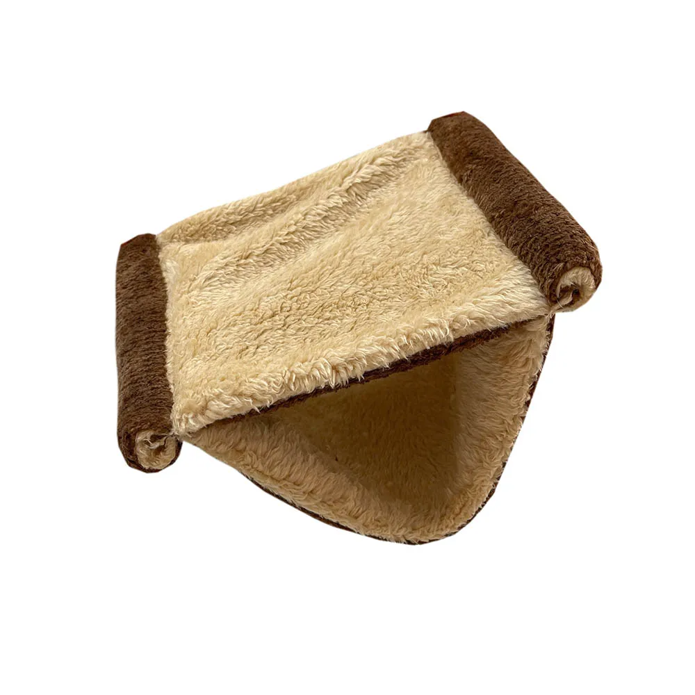 Hamaca Doble Capa Para Ratas Y Hámsteres Dnoifne Hamaca Cálida De Forro Polar Para Ratas, Cama Colgante Con Forro Polar Cálido, Soporte De Jaula, Tienda De Campaña Escondida, Cama De Dormir Para