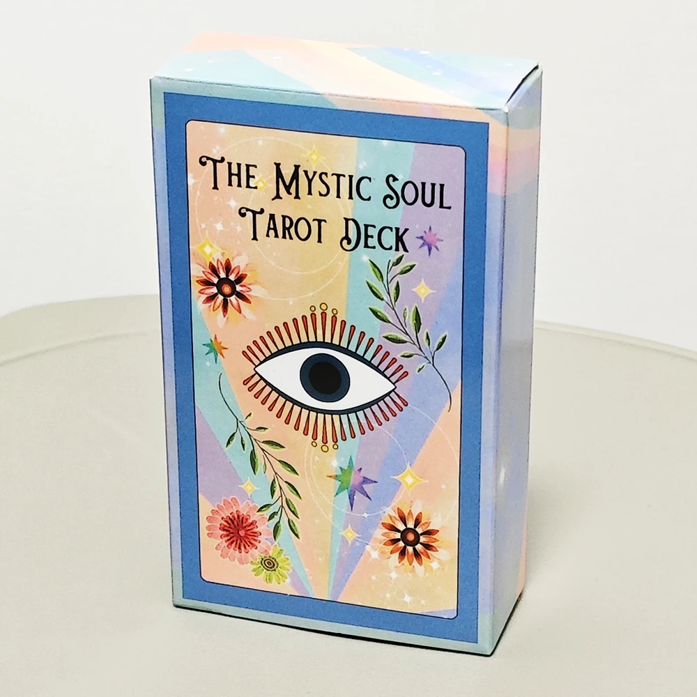 Mystic Soul Tarot 78 Pcs Cards, 10.3*6cm Vibrant Colors Throughout