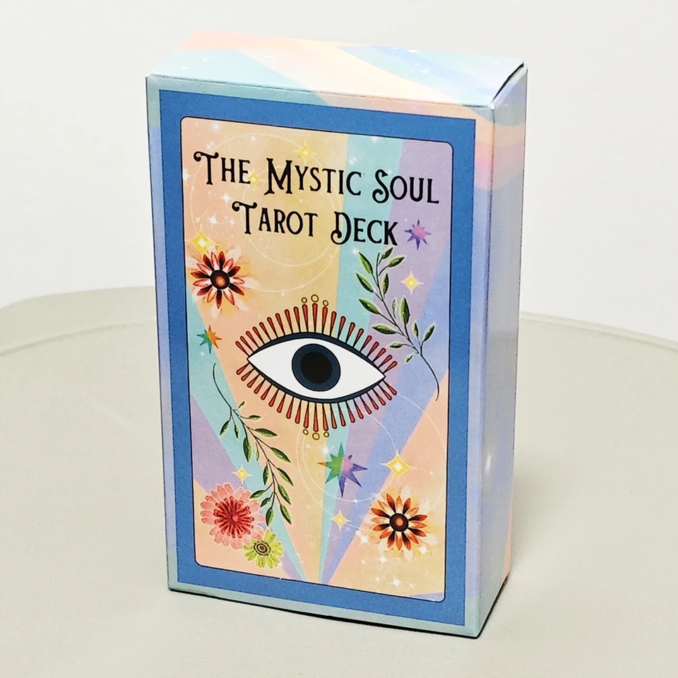 Mystic Soul Tarot 78 Pcs Cards, 10.3*6cm Vibrant Colors Throughout