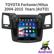 Autoradio pour TOYOTA Fortuner/Hilux 2004 – 2015, lecteur multimédia, stéréo, Navigation GPS, Style Tesla, compatible uniquement AUTO