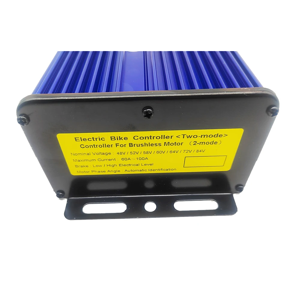 Ebike Controller 3000W 48V/60V/72V 80A Borstelloze Controller 24mos Voor Elektrische Fiets/Driewieler/E-Scooter/Motorfiets/Motor Controller Borstelloze Motor Controller (Kleur: 60-72V 3000W 60A