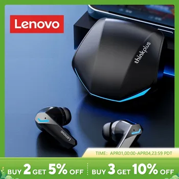 레노버 GM2 프로 블루투스 5.3 이어폰, 스포츠 헤드셋, 무선 인이어 게이밍 저지연 듀얼 모드 음악 헤드폰, 신제품