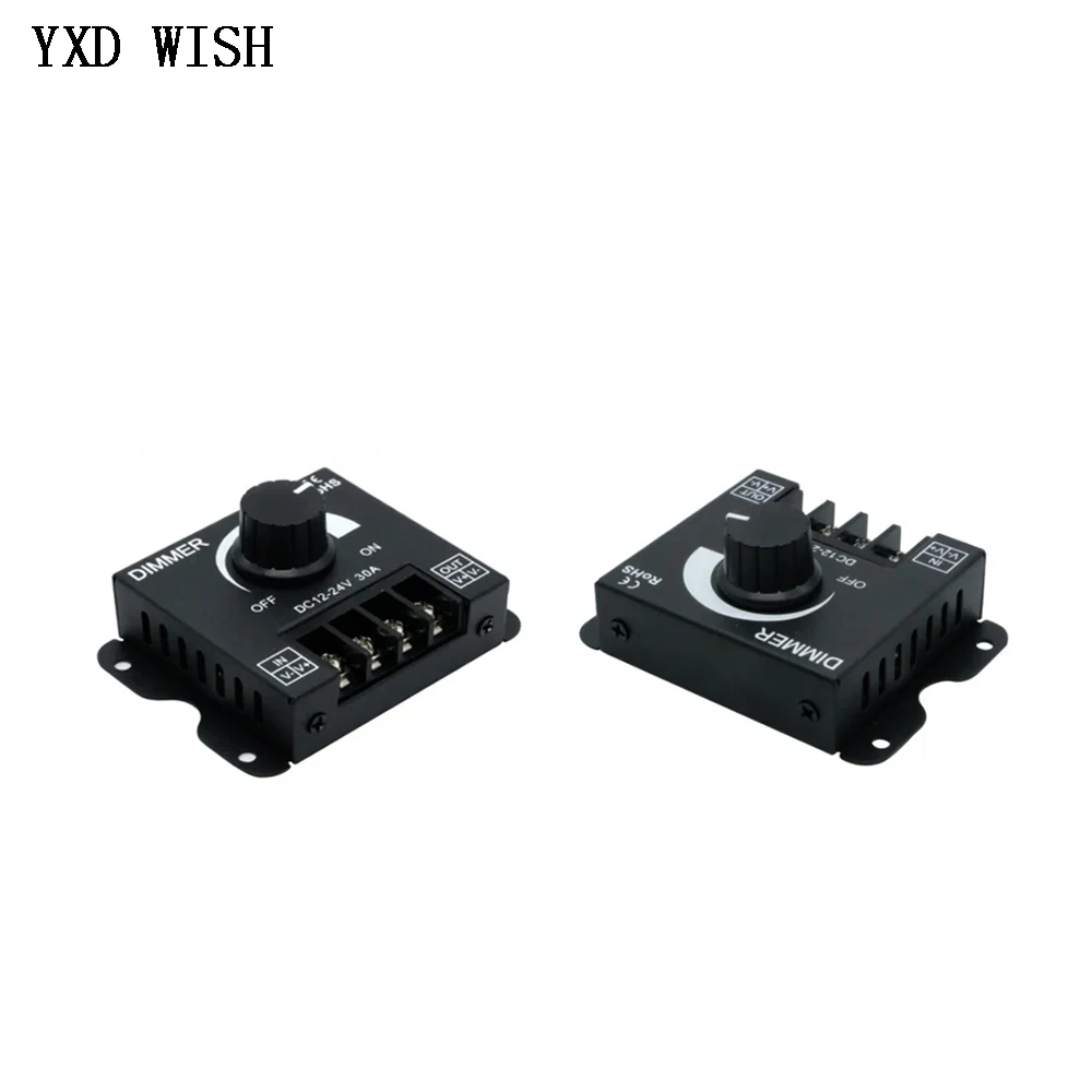 Led Dimmer Dc 12V 24V Controller Regolabile 30A 360W Regolatore Di Tensione Led Dimmer Switch Per Led Strip Light Lamp Dimmer