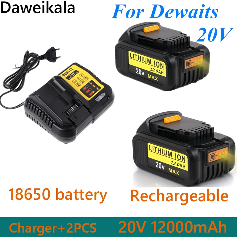 

Аккумулятор для DeWalt DCB184, DCB181, DCB182, DCB200, 20 в, 5 А, 20 в, 20 в, зарядка 3 А, 20 в