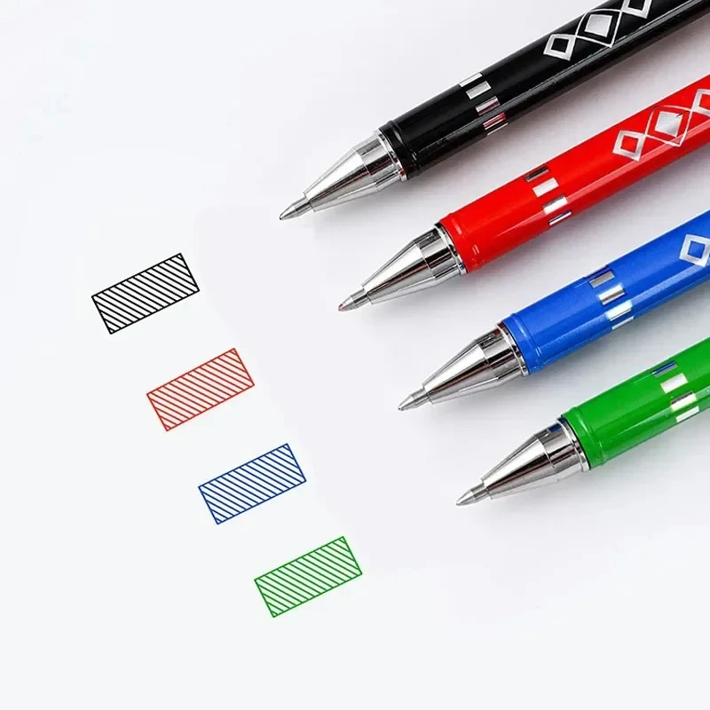 4/12PCS Wärme Löschbaren Stifte Kugel Spitze Farbige Wärme Empfindliche Löschbaren Gel Stift 0,7 MM Glattes Schreiben schwarz Blau Rot Grün Tinte – Detail 5