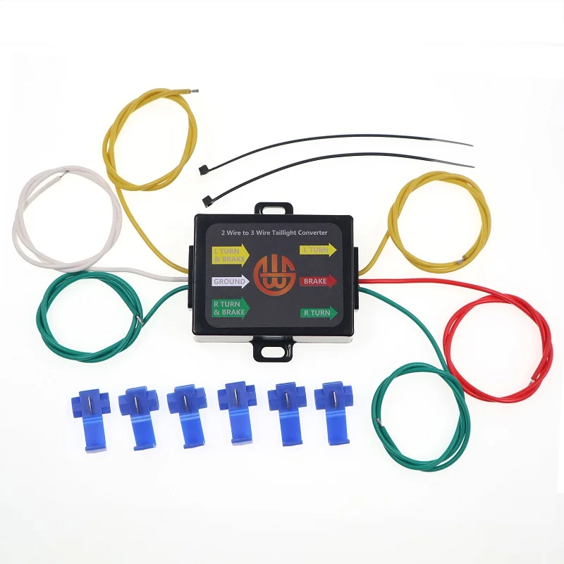 3-Wire To 2-Wire Taillight Converter Adapter - For 4-Pin Flat Trailer Connector 3 thumbnail image