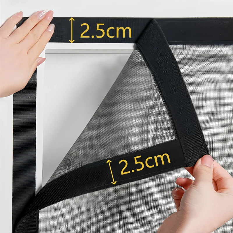 Mosquito Net Anti Mosquito Window Screens Self-adhesive Reusable Washable Mesh Summer