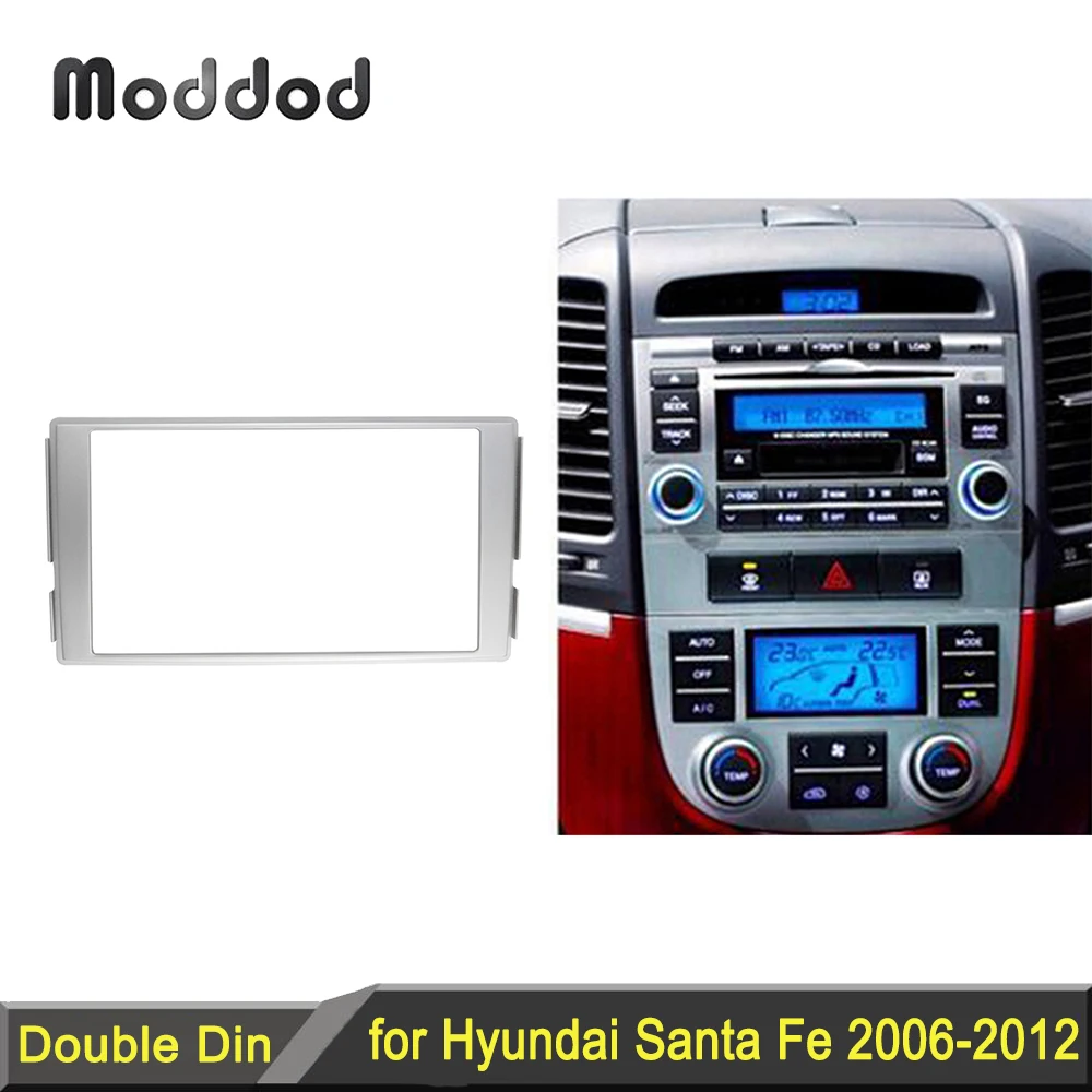 Double Din Stereo Panel For Hyundai Santa Fe 20062012 Fascia Radio Dvd