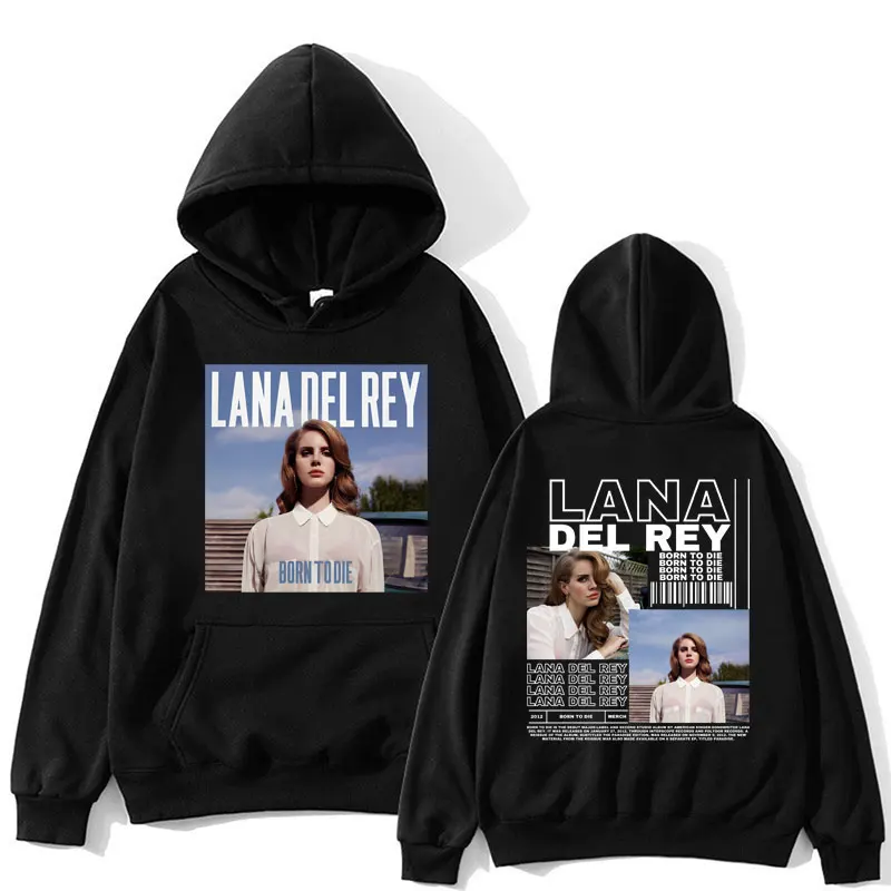 

Singer Lana Del Rey Hoodie Born To Die Music Album Vintage Fashion Long Sleeve Men Women Hip Hop Loose Winter Hooded Sweatshirt