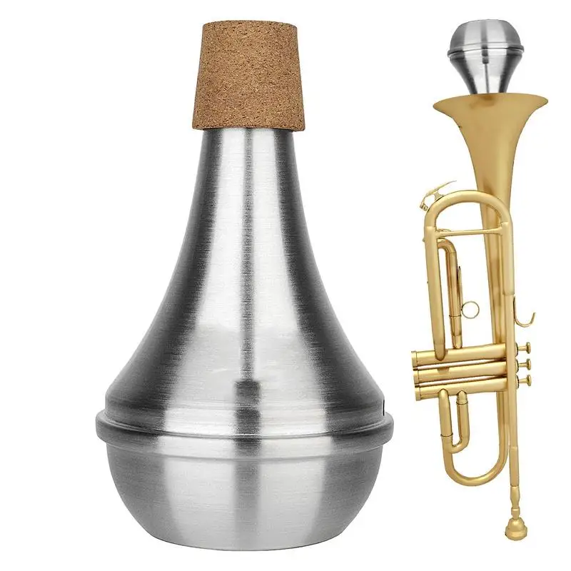 

Trumpet Practice Mute Silencer Aluminum Alloy Quiet Practice Mute Silencer For Trumpet Musical Instrument Part Accessory Trumpet