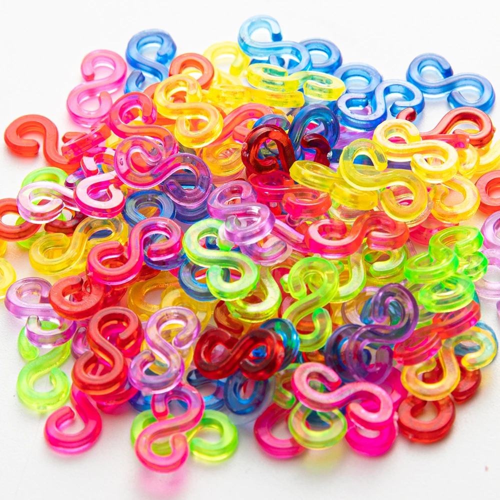 40 Bags Loom Rubber Band Clips Bracelet Making Rubber Band S Clips Bracelet  Hooks Clasps 